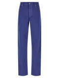 Versace Blaue Jeans aus Baumwolle im geraden Schnitt