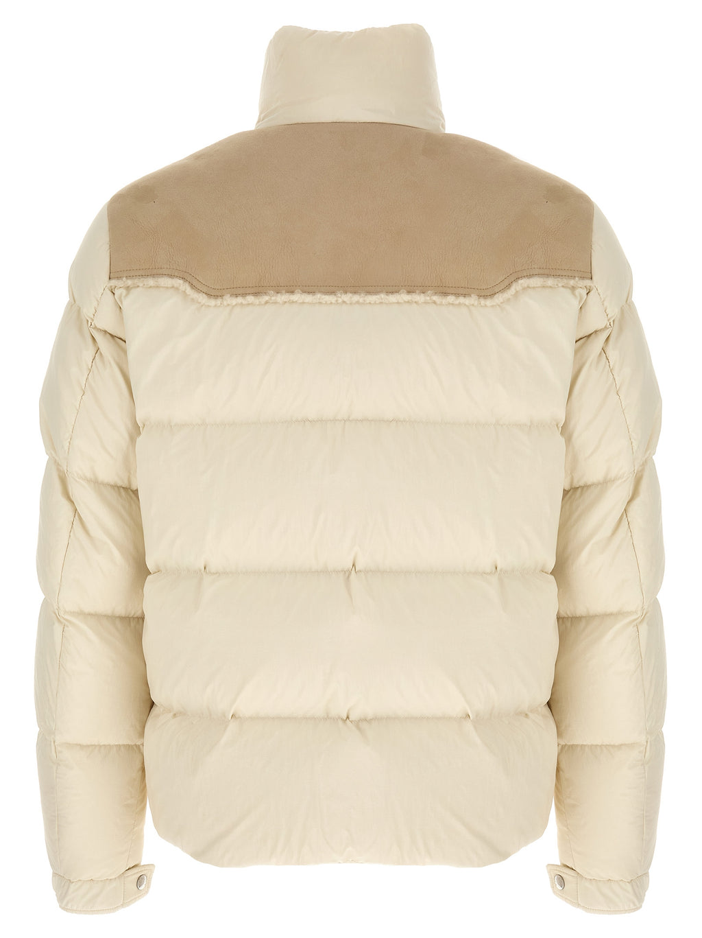 Moncler Beige Polyamid Steppjacke