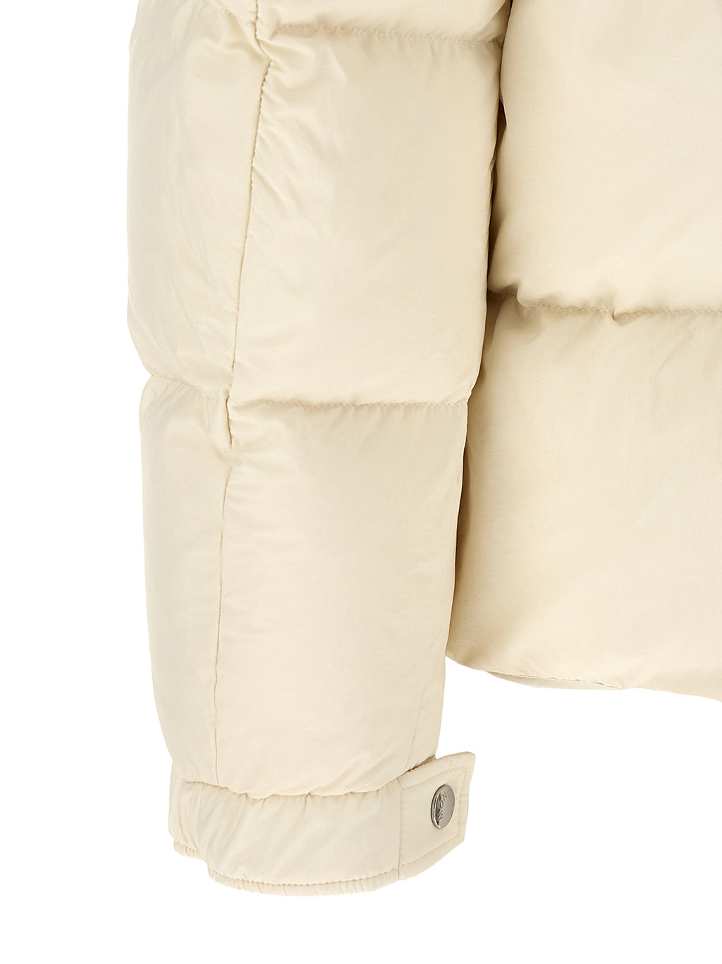 Moncler Beige Polyamid Steppjacke