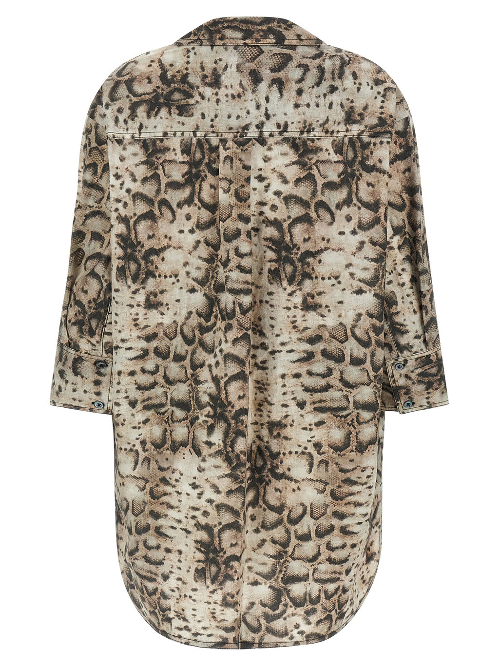 PINKO Graues Baumwoll-Kurzkleid