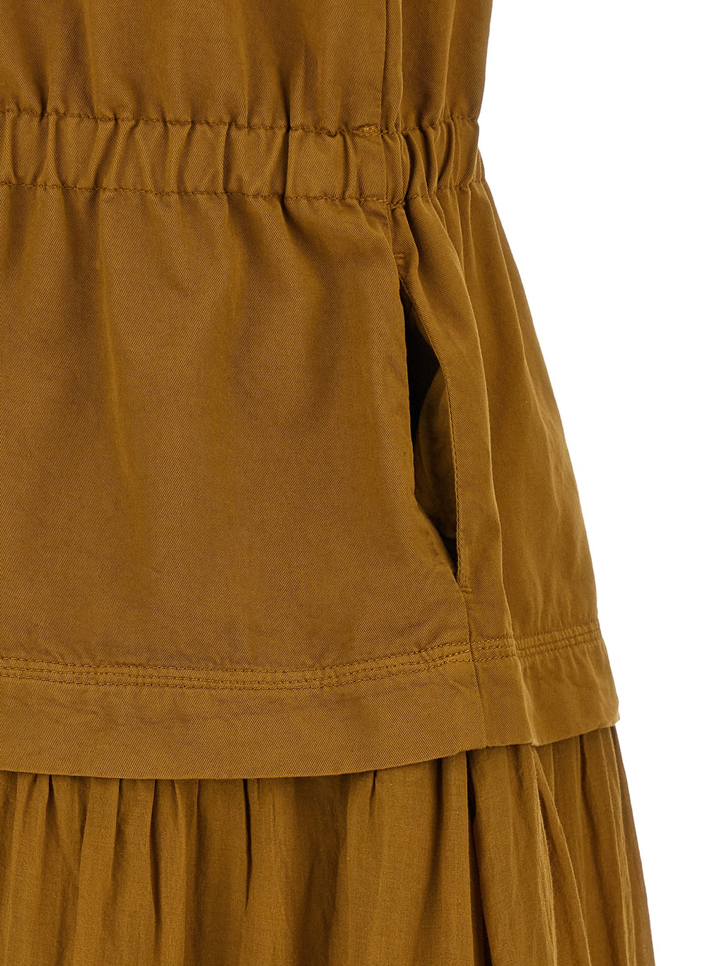 PINKO Braunes Baumwoll-Maxikleid