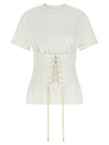 Alexander McQueen Weißes Baumwoll-T-Shirt