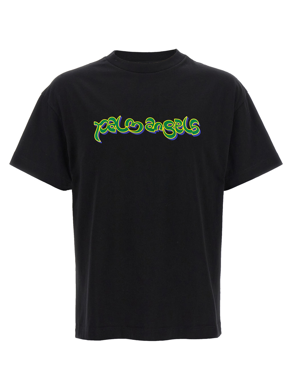 Palm Angels Schwarzes Baumwoll-T-Shirt