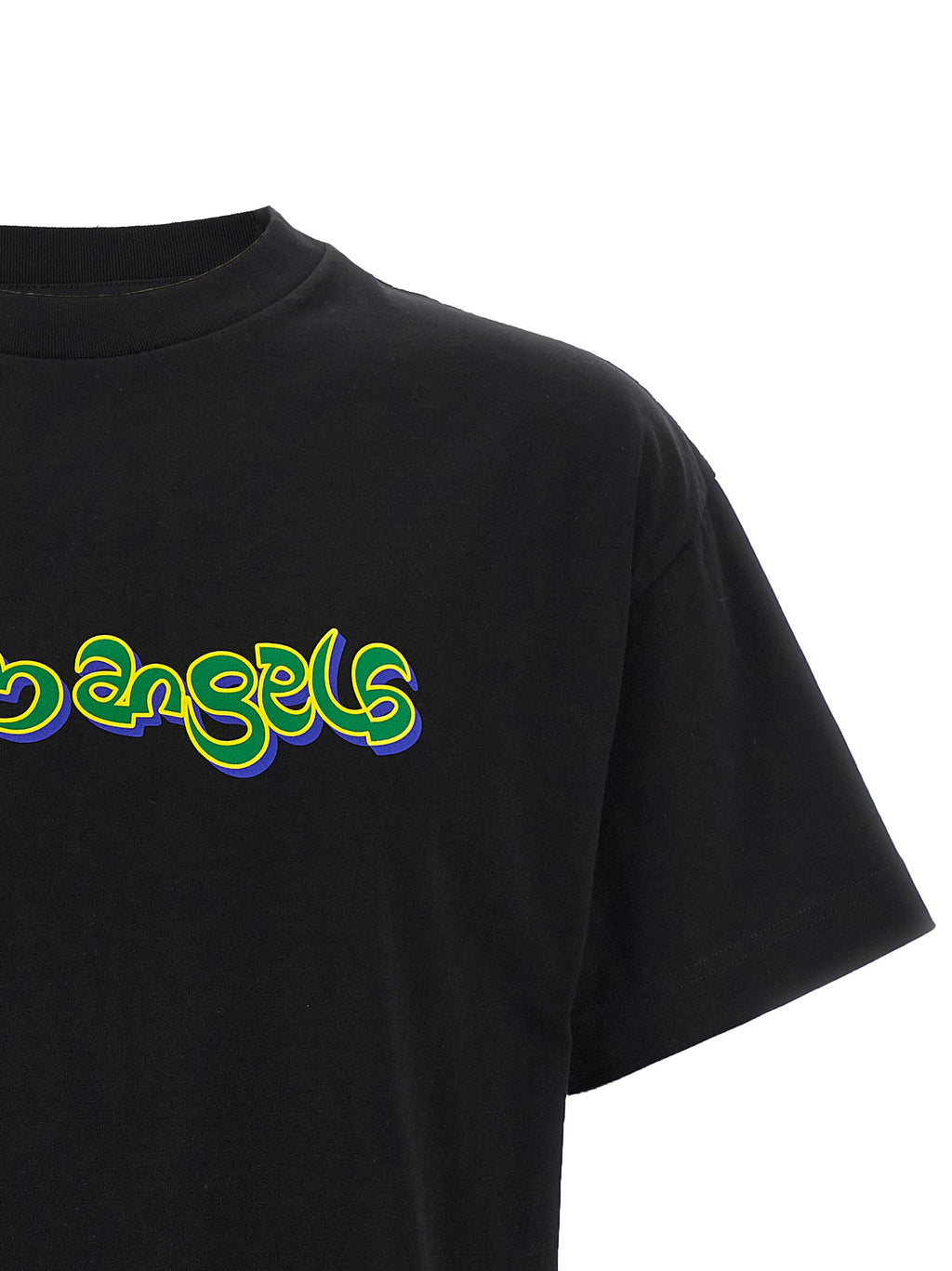 Palm Angels Schwarzes Baumwoll-T-Shirt