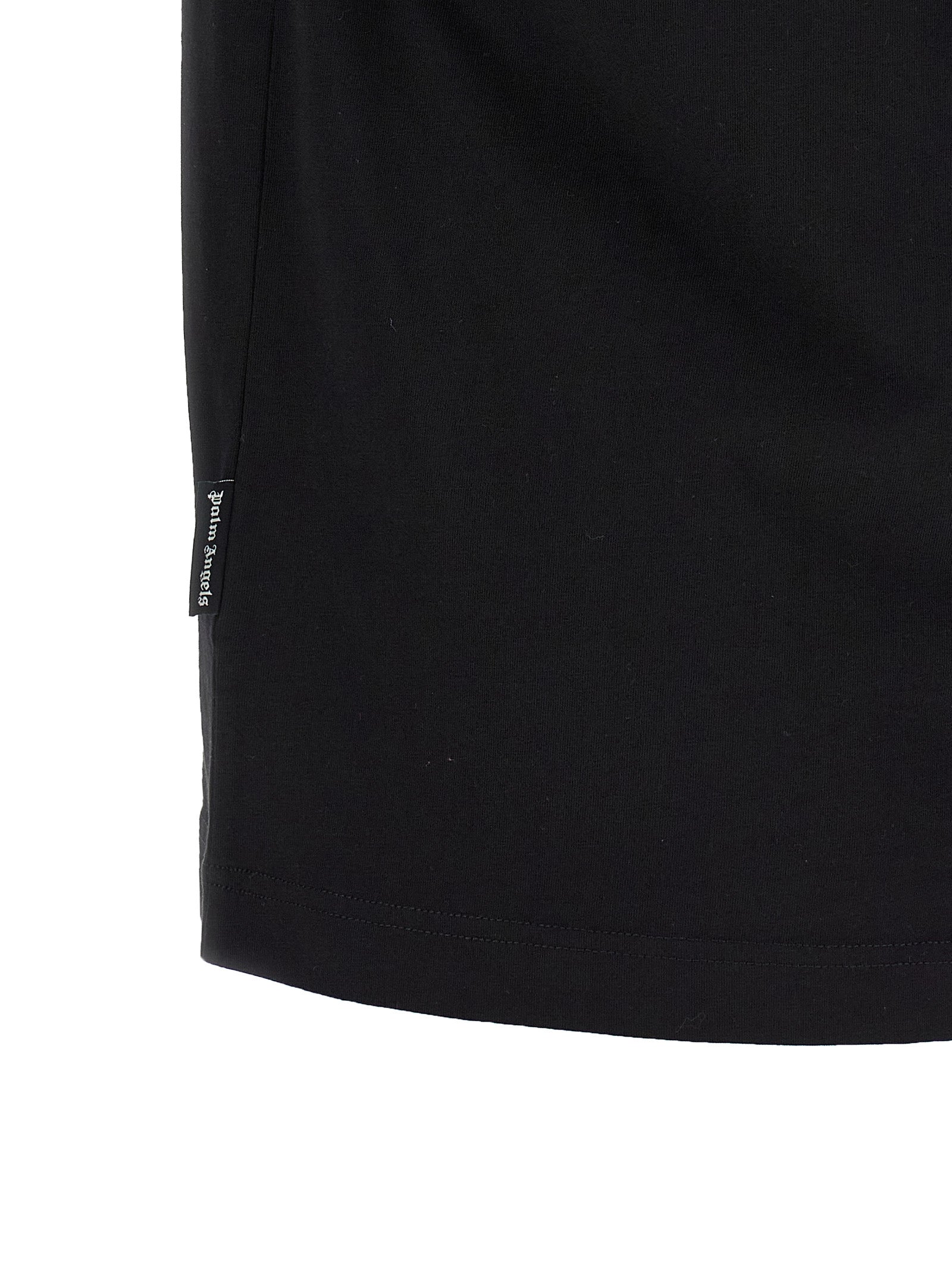 Palm Angels Schwarzes Baumwoll-T-Shirt