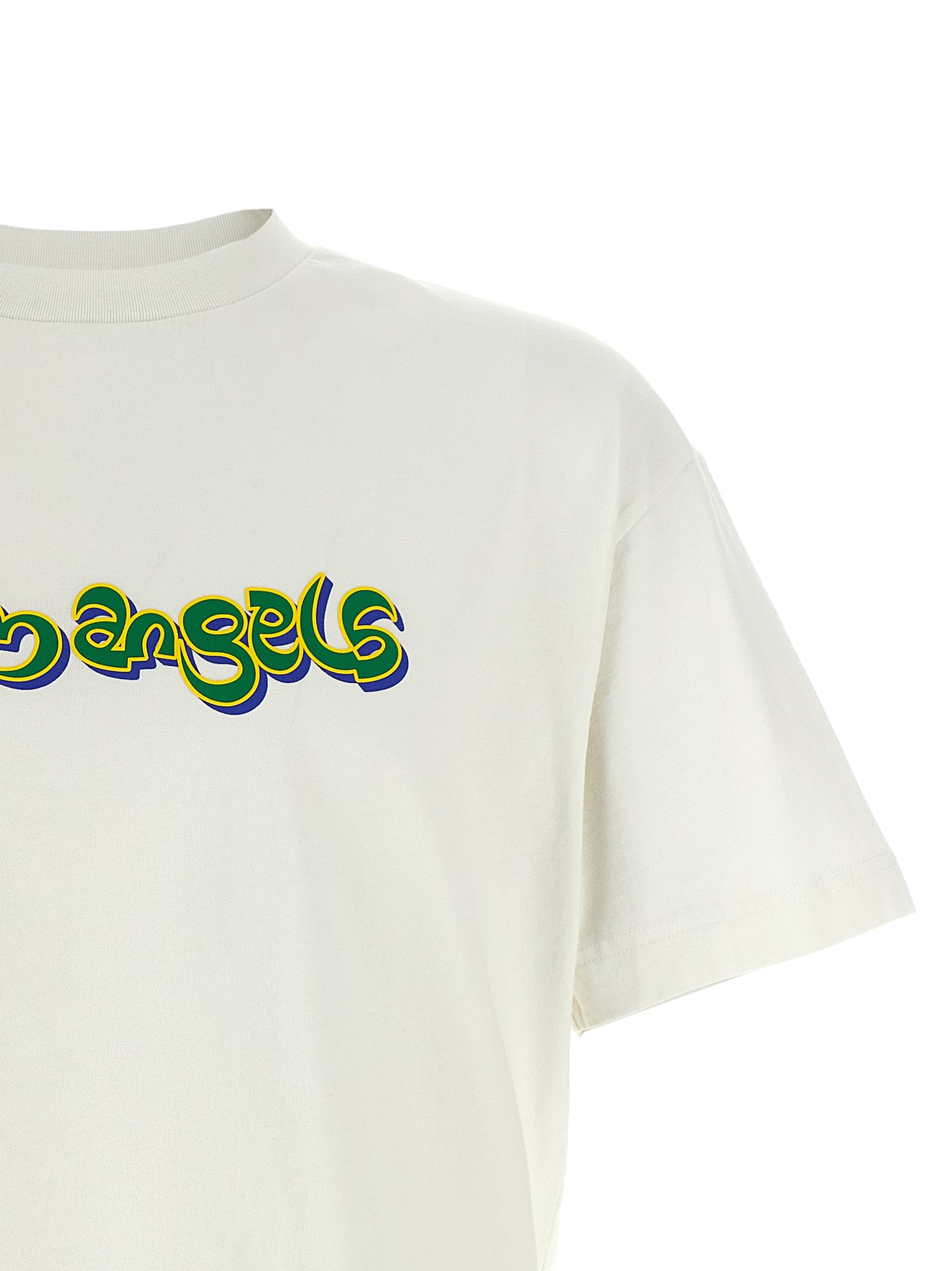 Palm Angels Weißes Baumwoll-T-Shirt