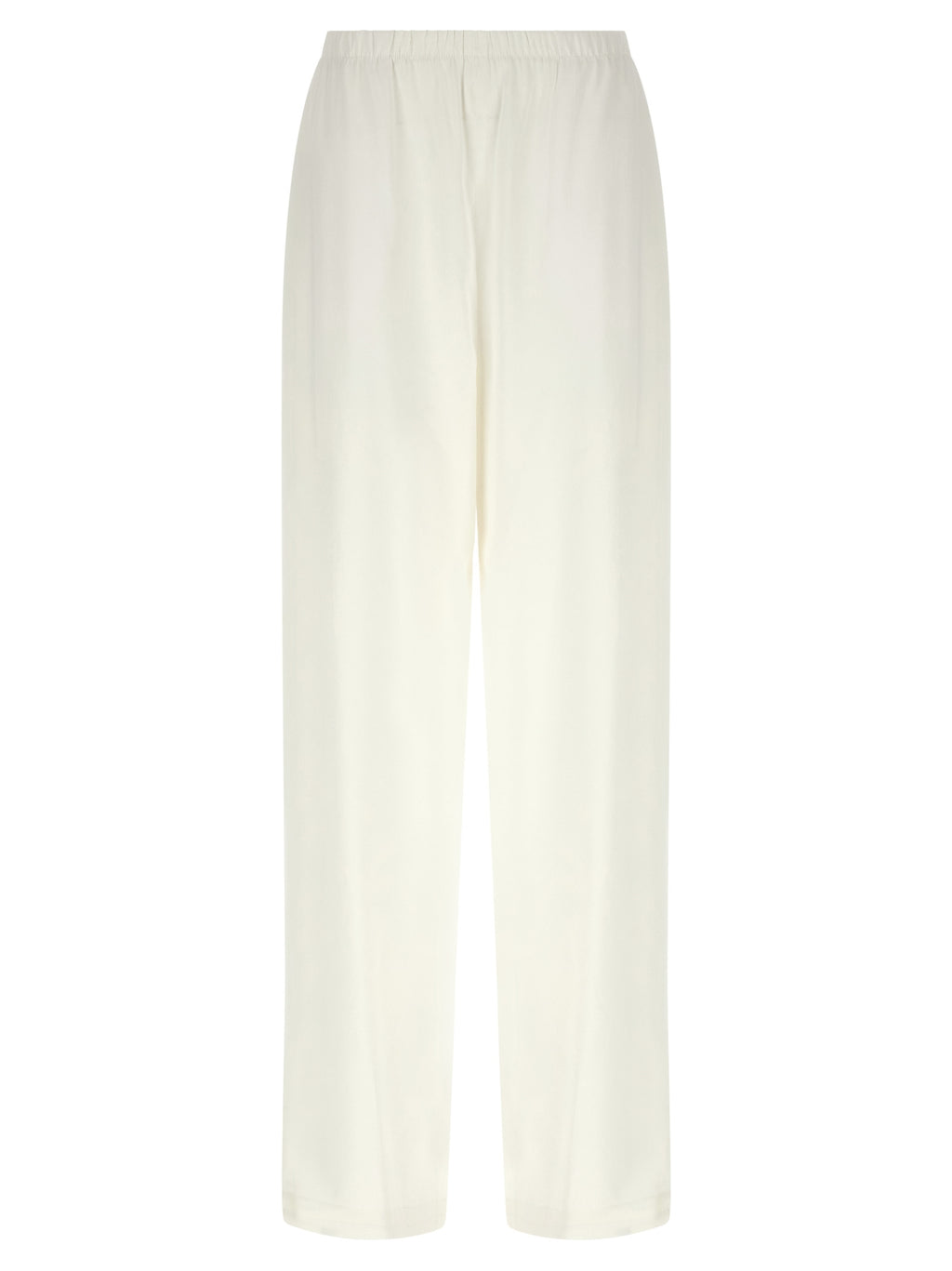 Max Mara Weiße Leinen-Freizeithose