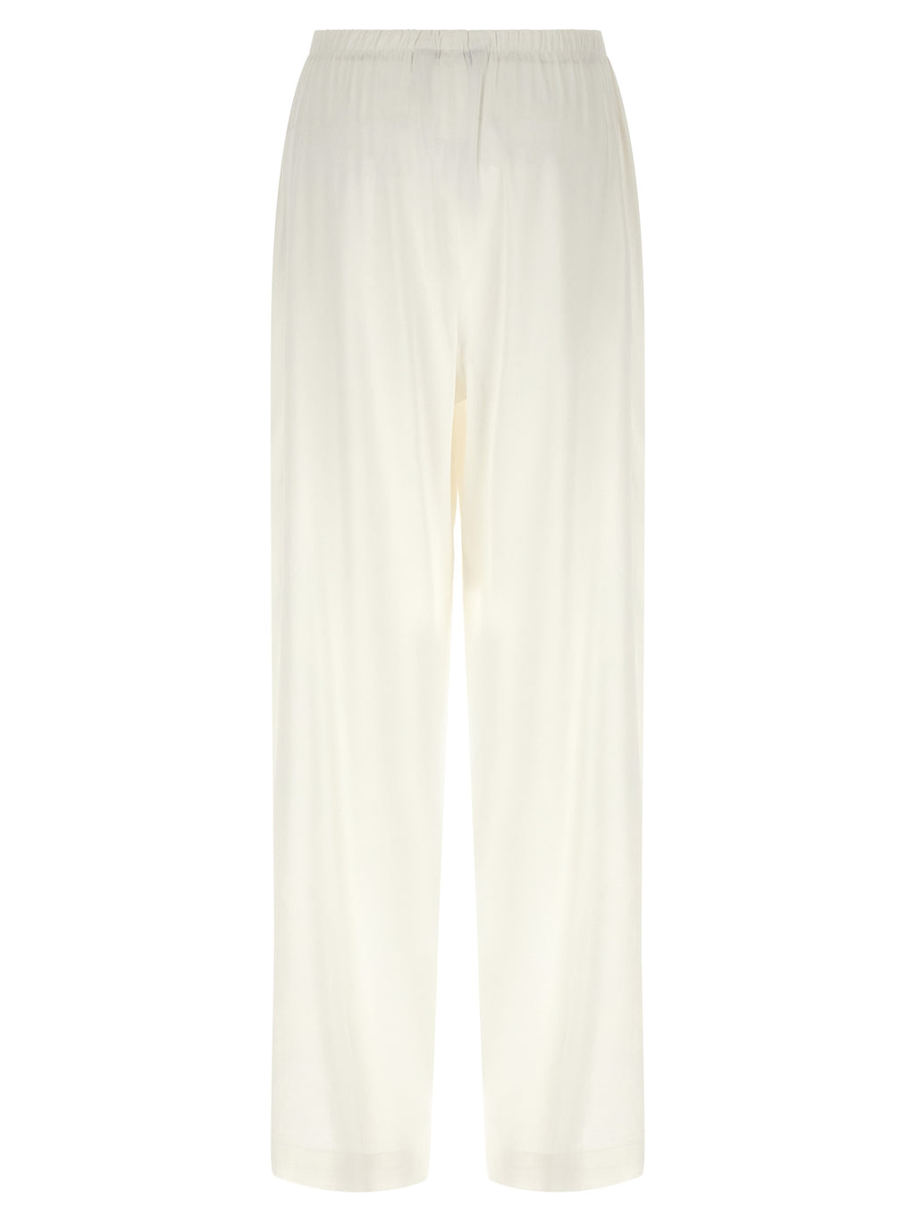 Max Mara Weiße Leinen-Freizeithose