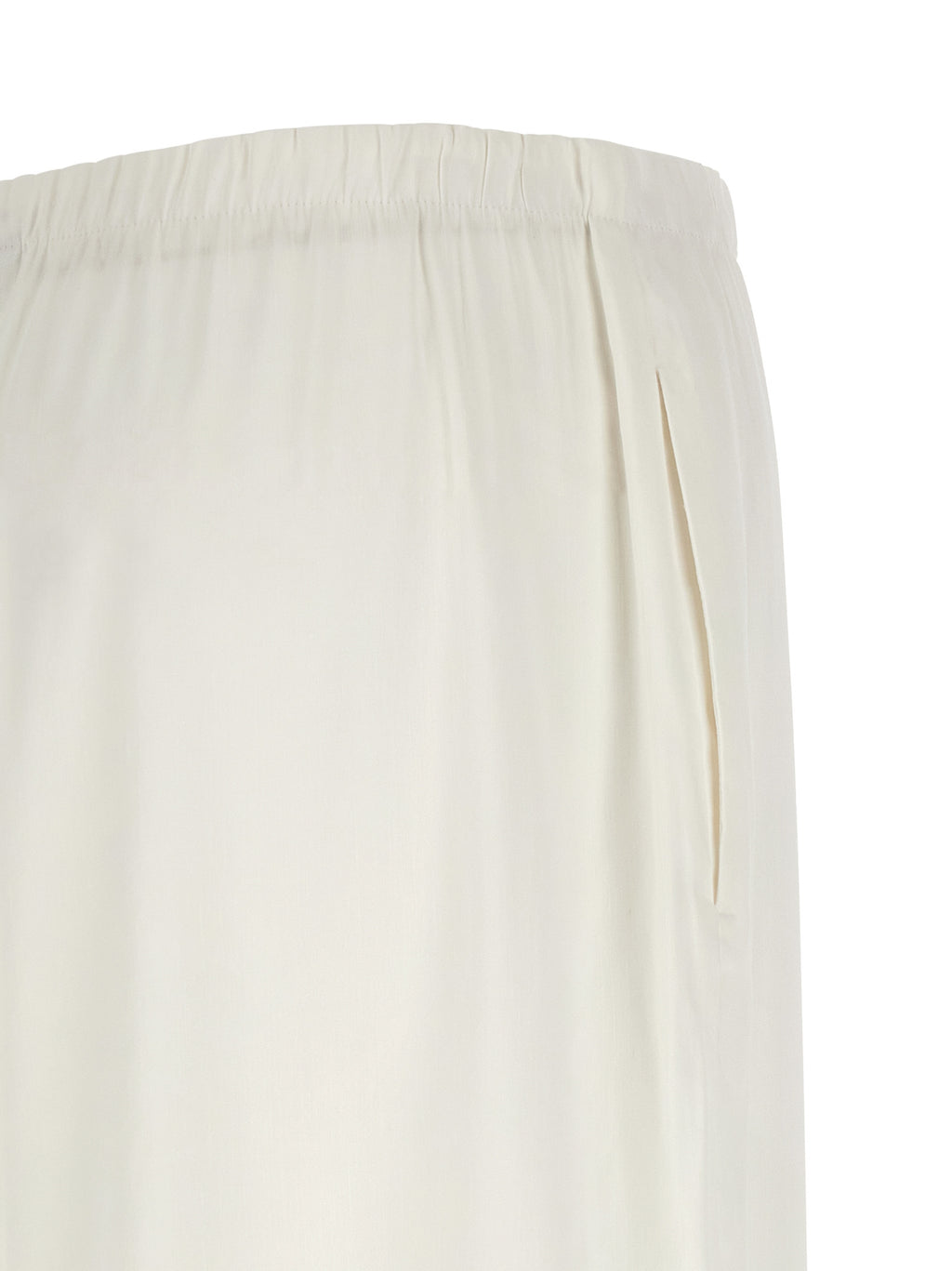Max Mara Weiße Leinen-Freizeithose