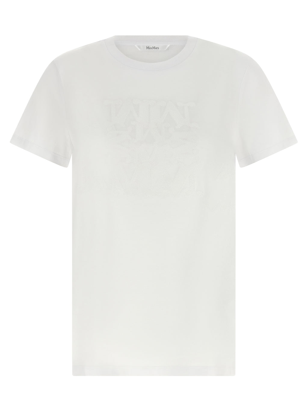 Max Mara Weißes Baumwoll-T-Shirt