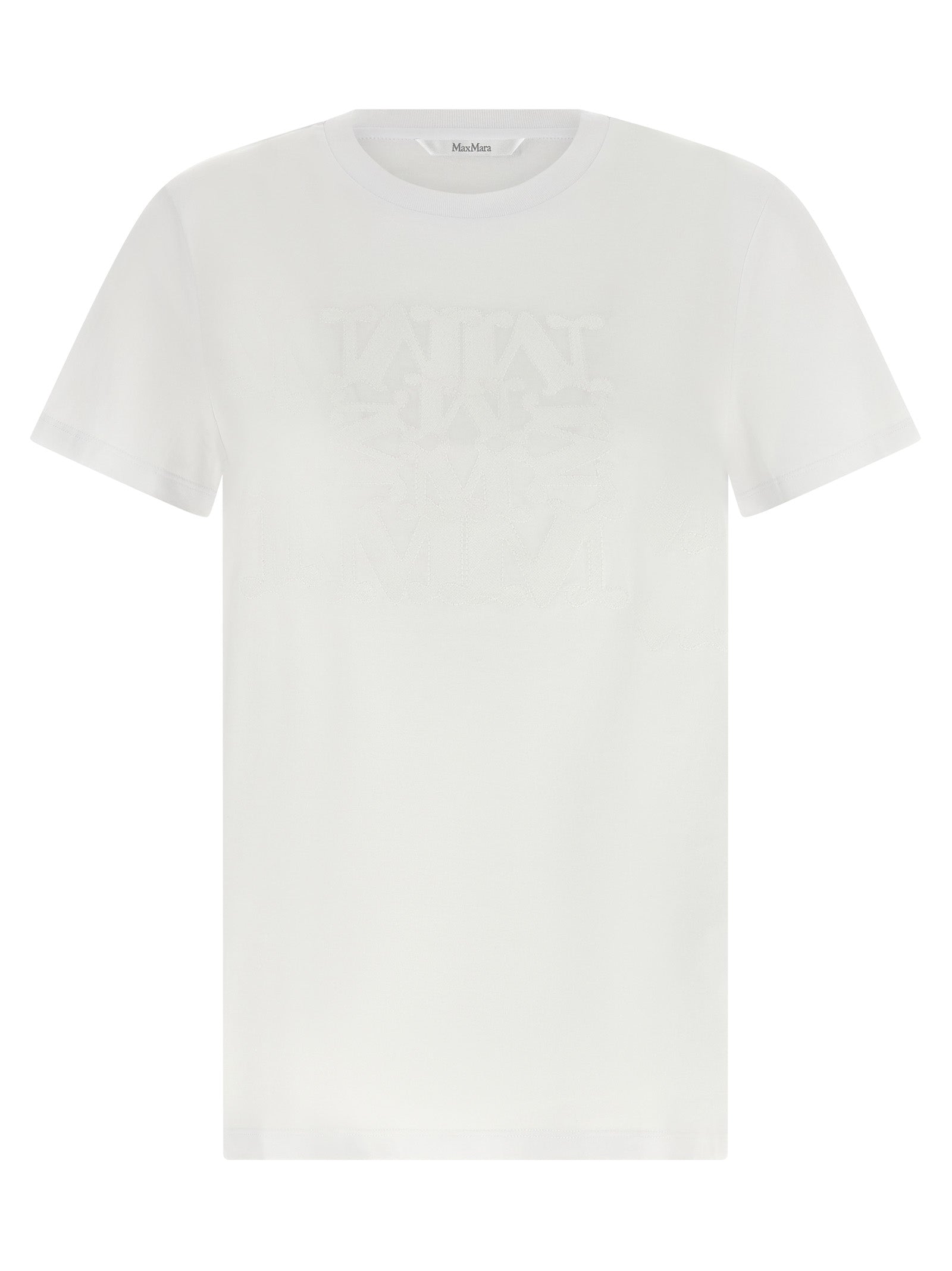 Max Mara Weißes Baumwoll-T-Shirt