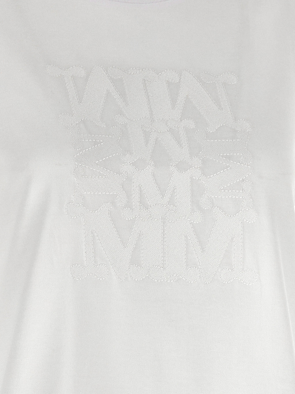 Max Mara Weißes Baumwoll-T-Shirt