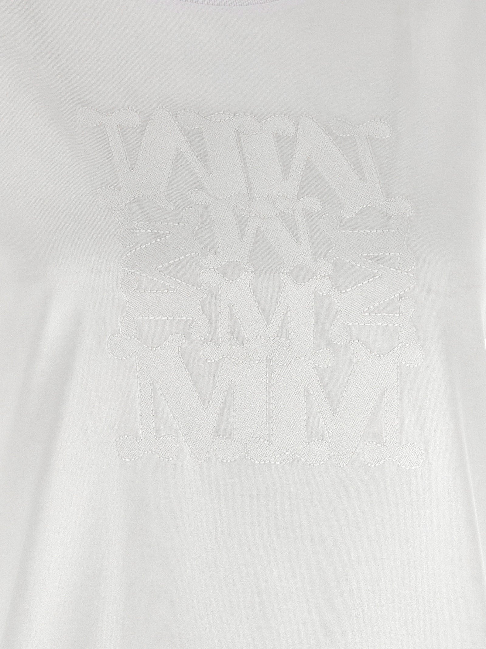 Max Mara Weißes Baumwoll-T-Shirt