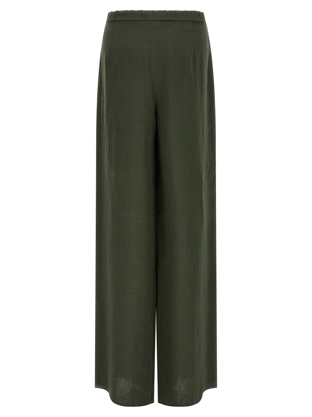 Max Mara Zweifarbige Leinen-Freizeithose