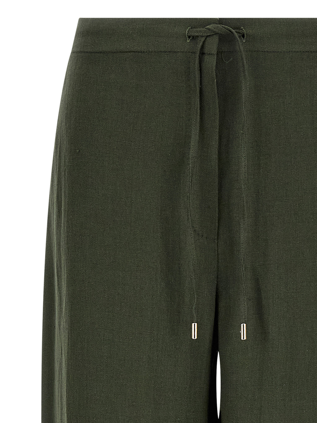 Max Mara Zweifarbige Leinen-Freizeithose