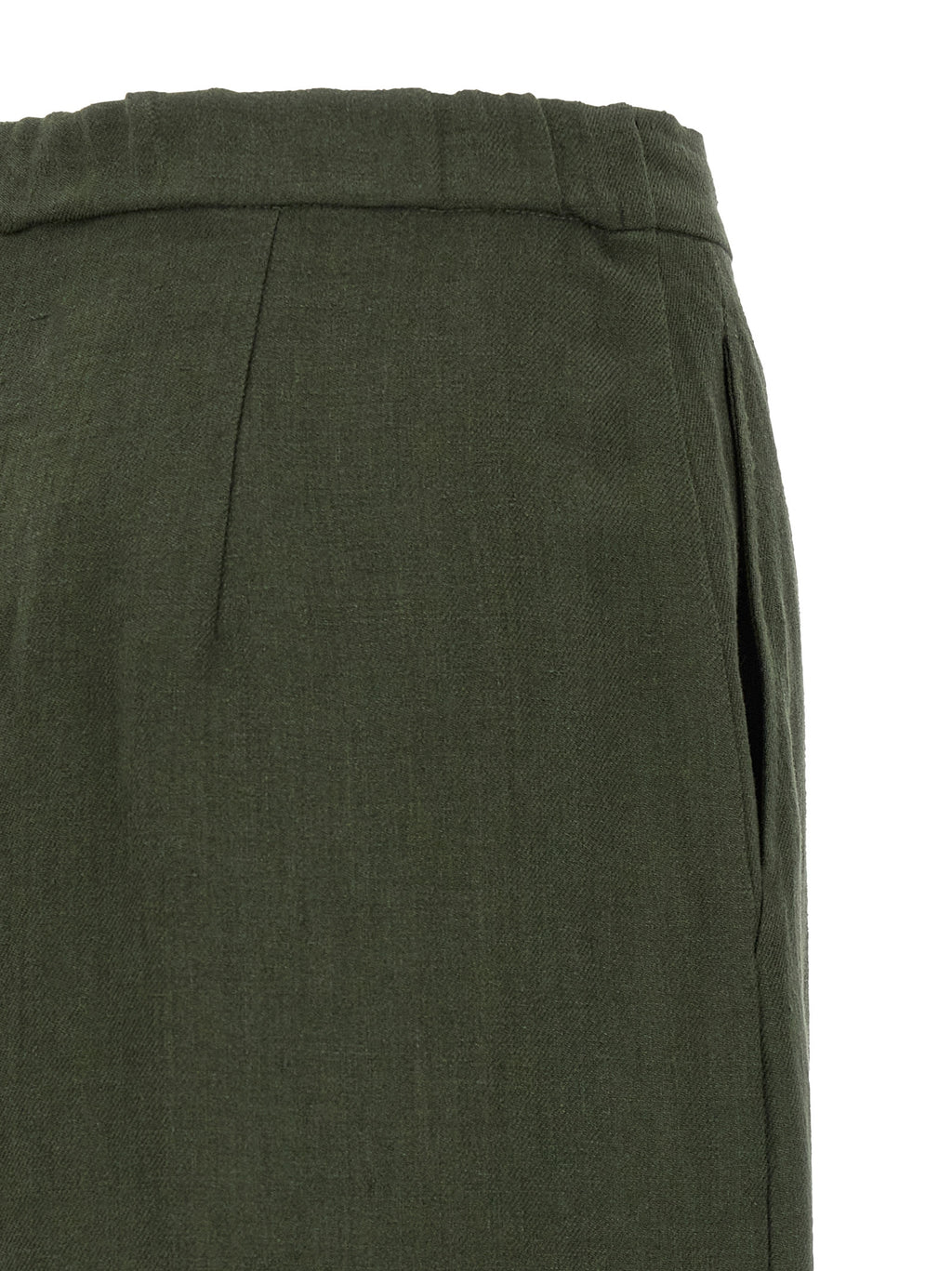 Max Mara Zweifarbige Leinen-Freizeithose