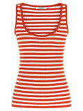 Max Mara Ärmelloses T-Shirt aus Viskose in Multicolor