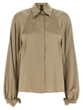 Max Mara Beige Seidenbluse