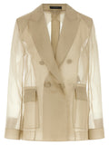 Max Mara Beige Seidenblazer