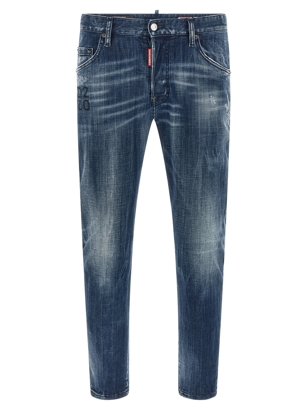 Dsquared² Blaue Baumwolljeans im Relaxed Fit