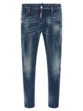 Dsquared² Blaue Baumwolljeans im Relaxed Fit
