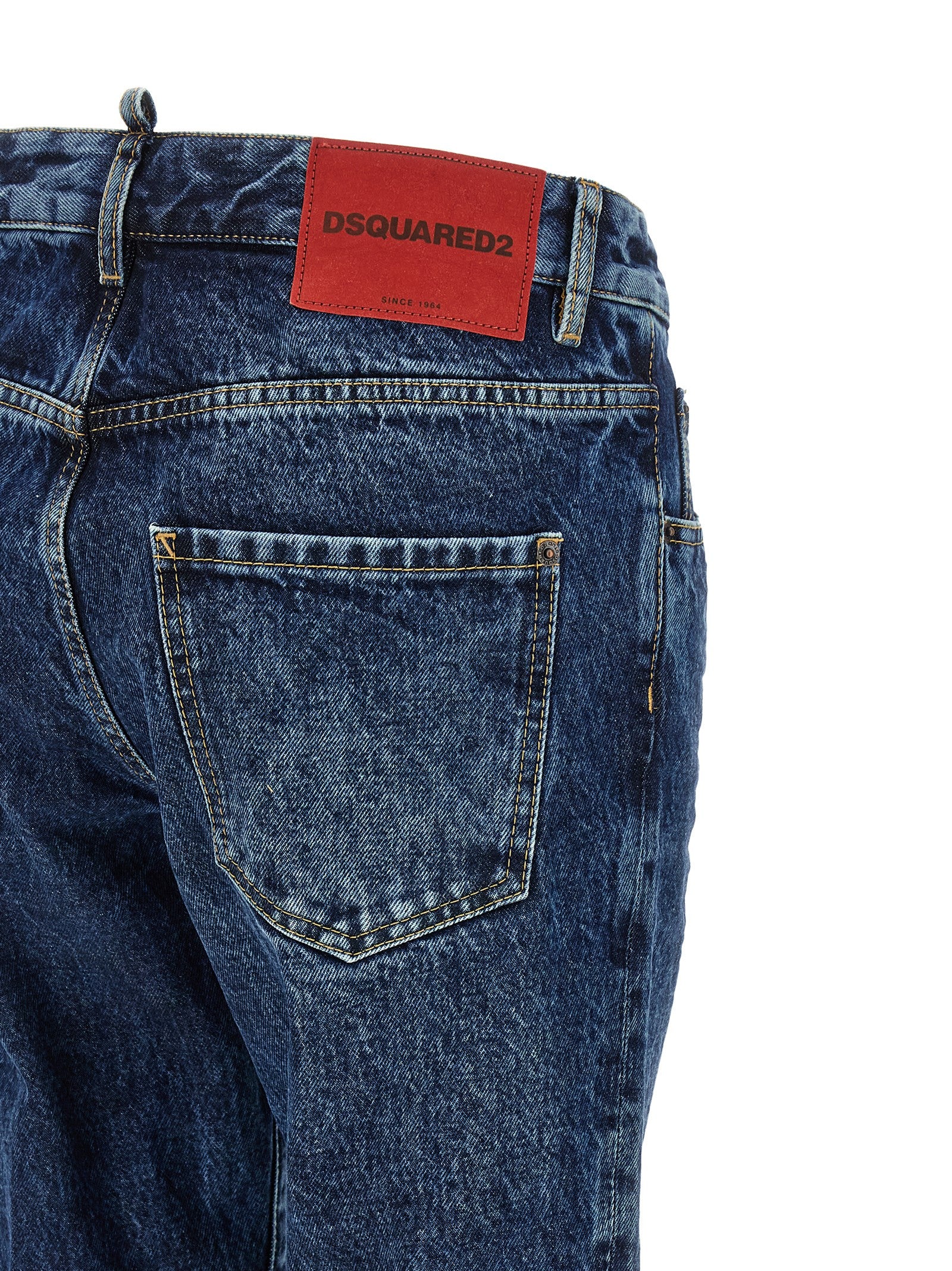 Dsquared² Blaue Jeans aus Baumwolle im geraden Schnitt