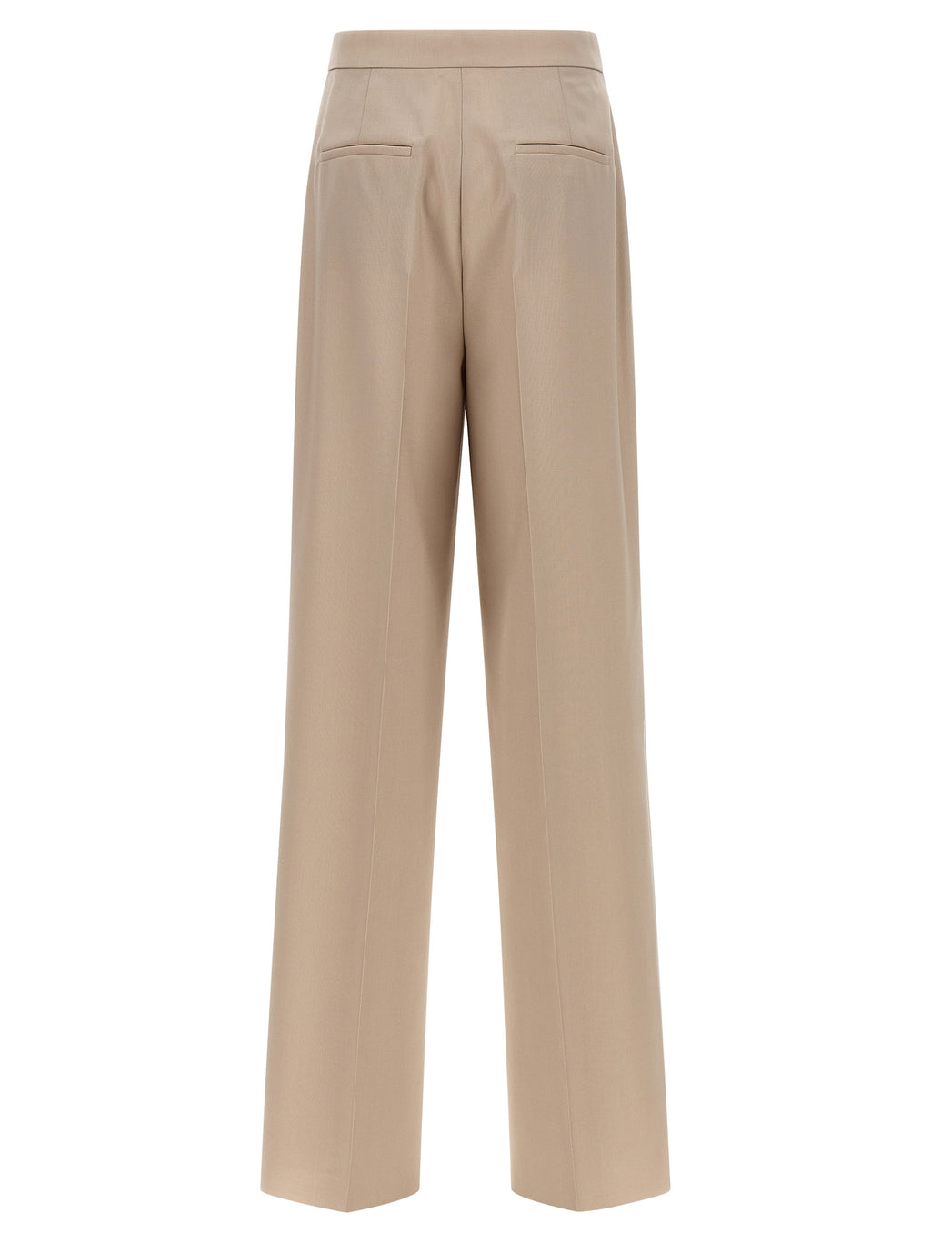 Max Mara Beige Virgin Wool Anzughose