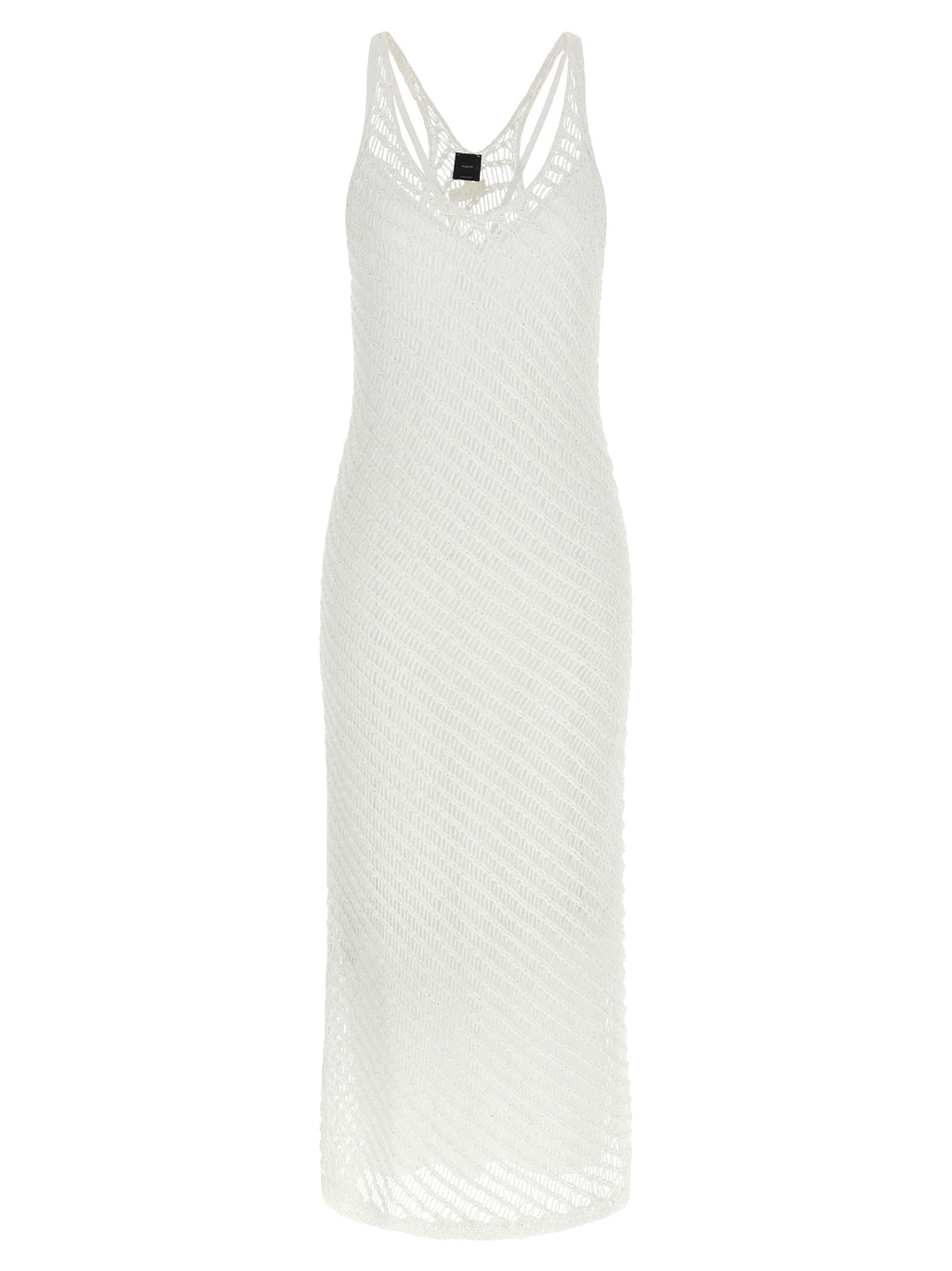 PINKO Langes weißes Kleid aus Polyester