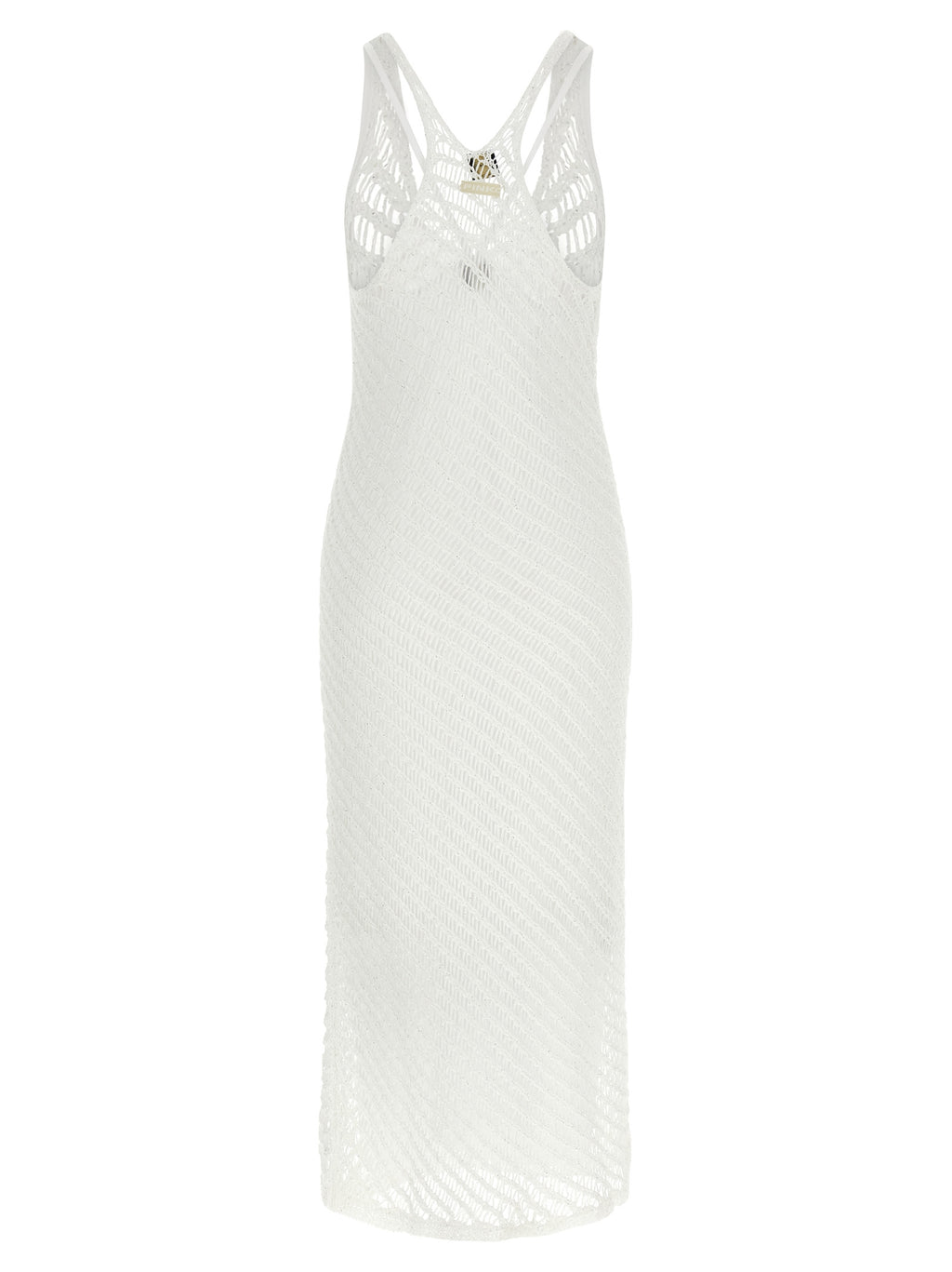 PINKO Langes weißes Kleid aus Polyester
