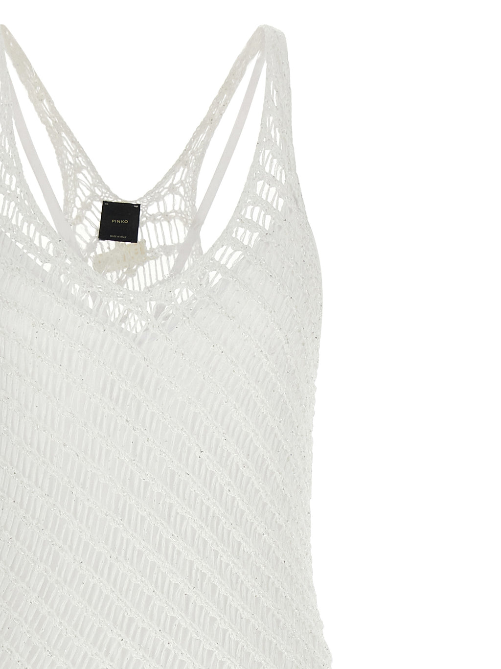 PINKO Langes weißes Kleid aus Polyester