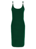 Versace Zweifarbige Midi-Strickkleid aus Viskose