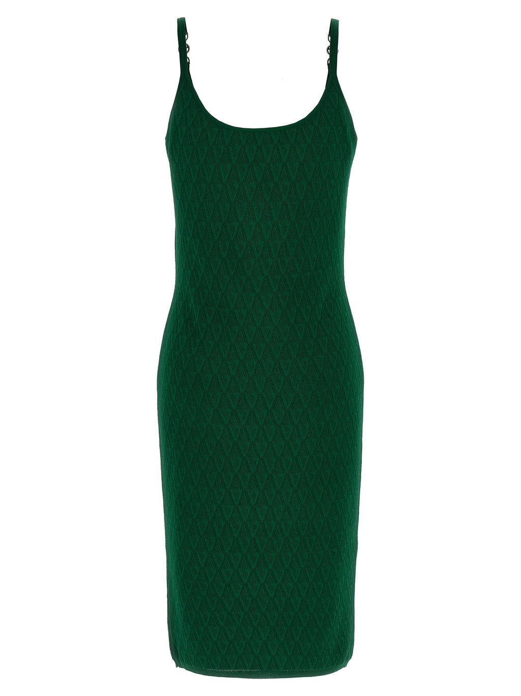 Versace Zweifarbige Midi-Strickkleid aus Viskose