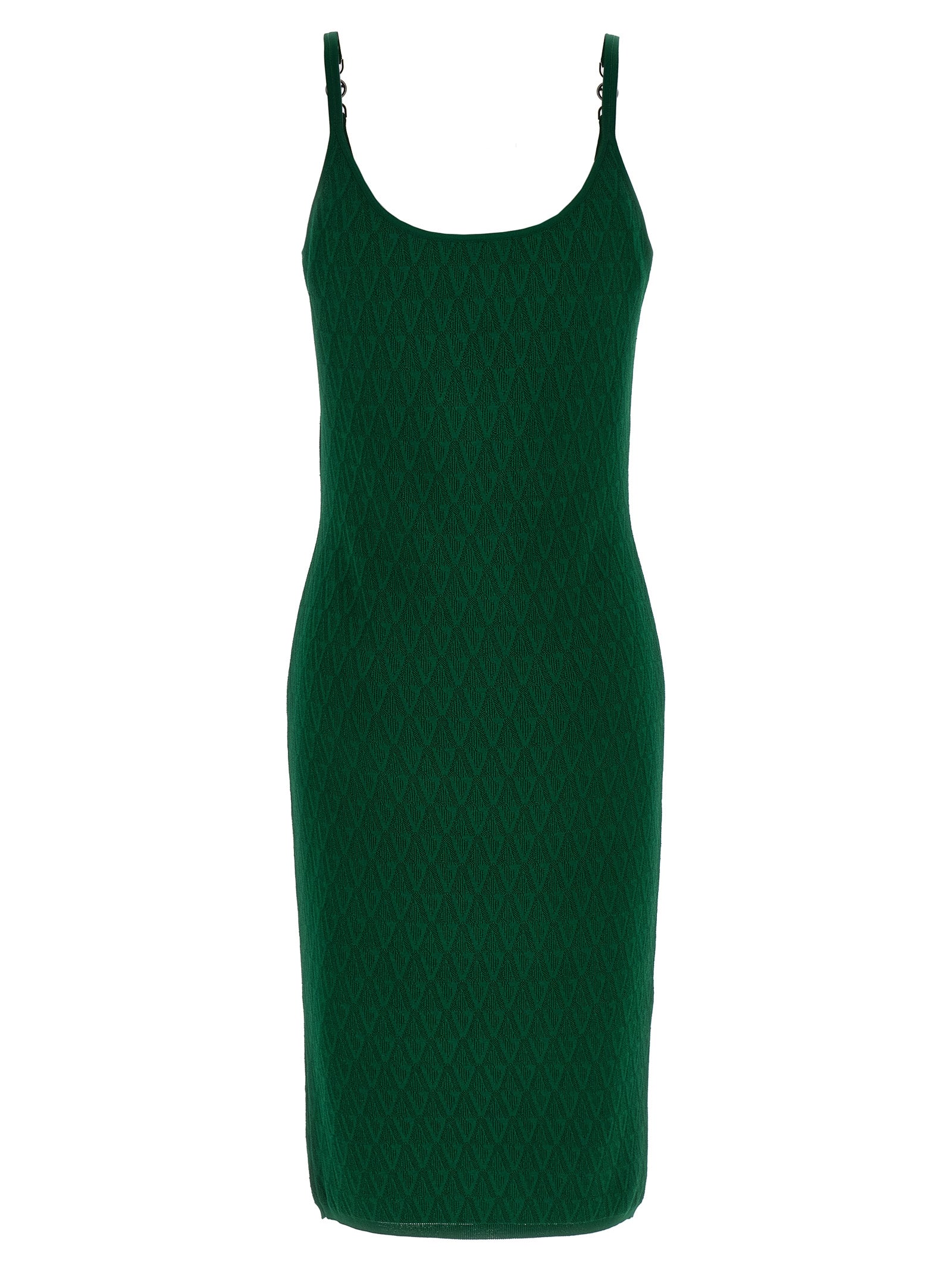 Versace Zweifarbige Midi-Strickkleid aus Viskose