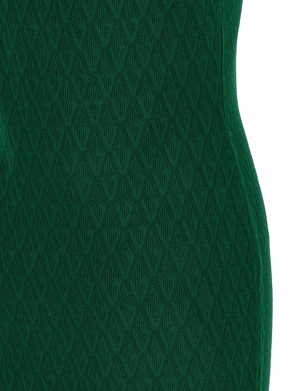 Versace Zweifarbige Midi-Strickkleid aus Viskose