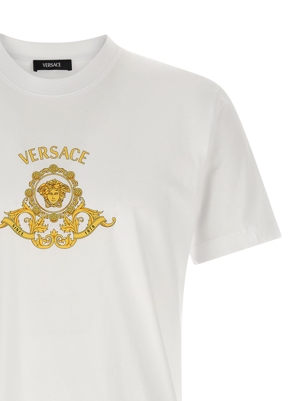 Versace Weißes Baumwoll-T-Shirt