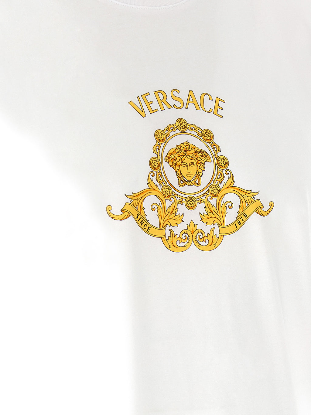 Versace Weißes Baumwoll-T-Shirt