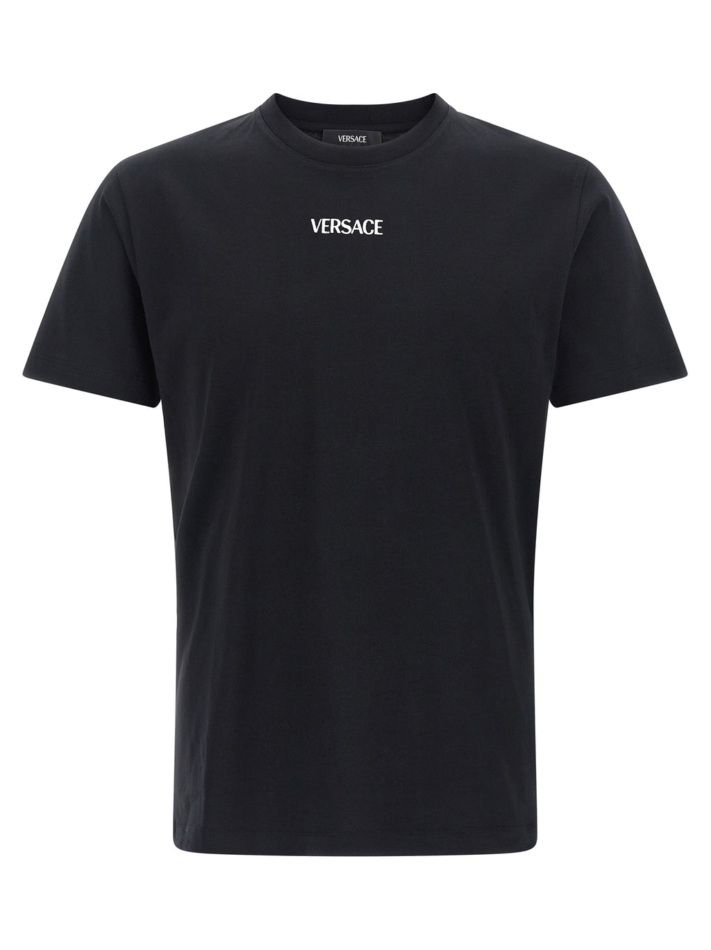 Versace Schwarzes Baumwoll-T-Shirt