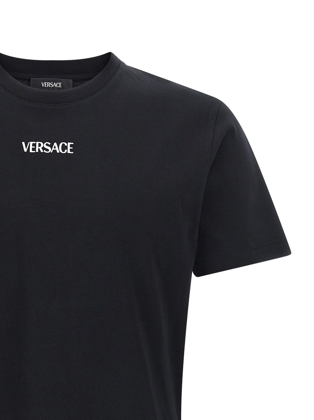 Versace Schwarzes Baumwoll-T-Shirt