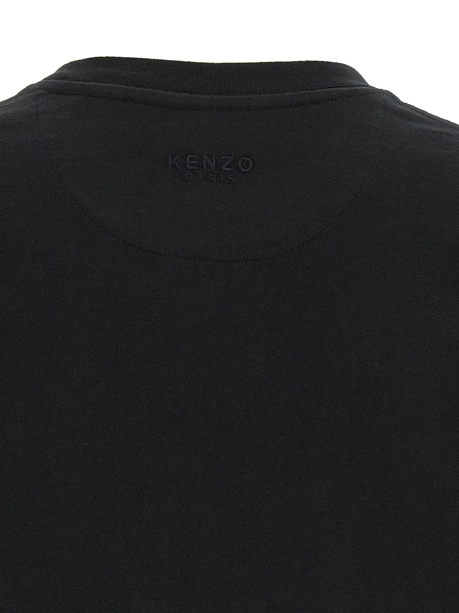 Kenzo Schwarzes Baumwoll-T-Shirt