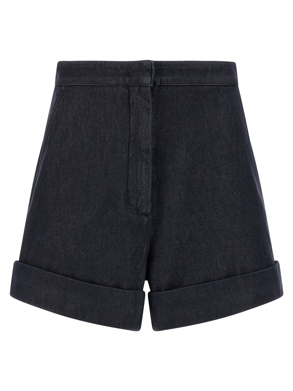 Max Mara Blaue Baumwoll-Bermudashorts