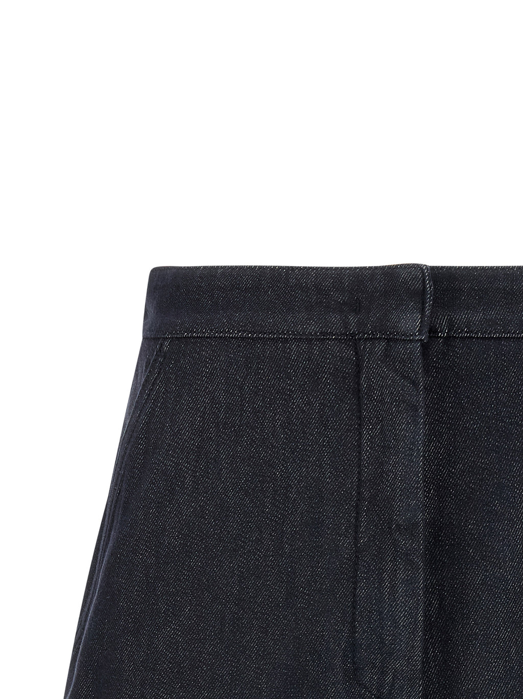 Max Mara Blaue Baumwoll-Bermudashorts