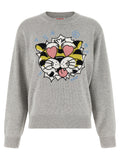Kenzo Grauer Wollcardigan
