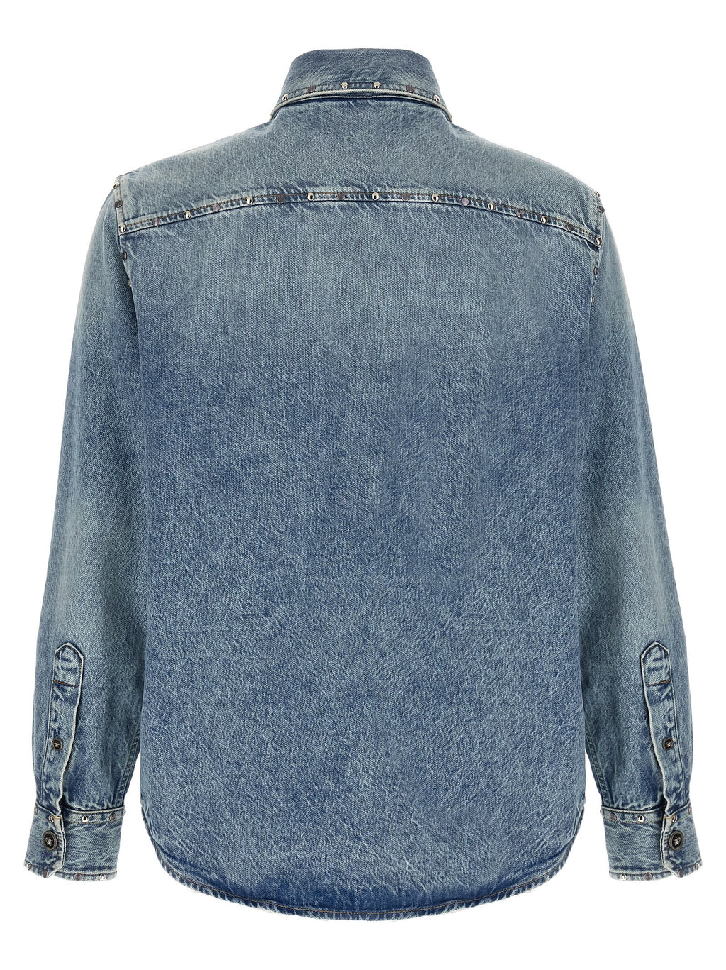 Versace Blaue Baumwollbluse