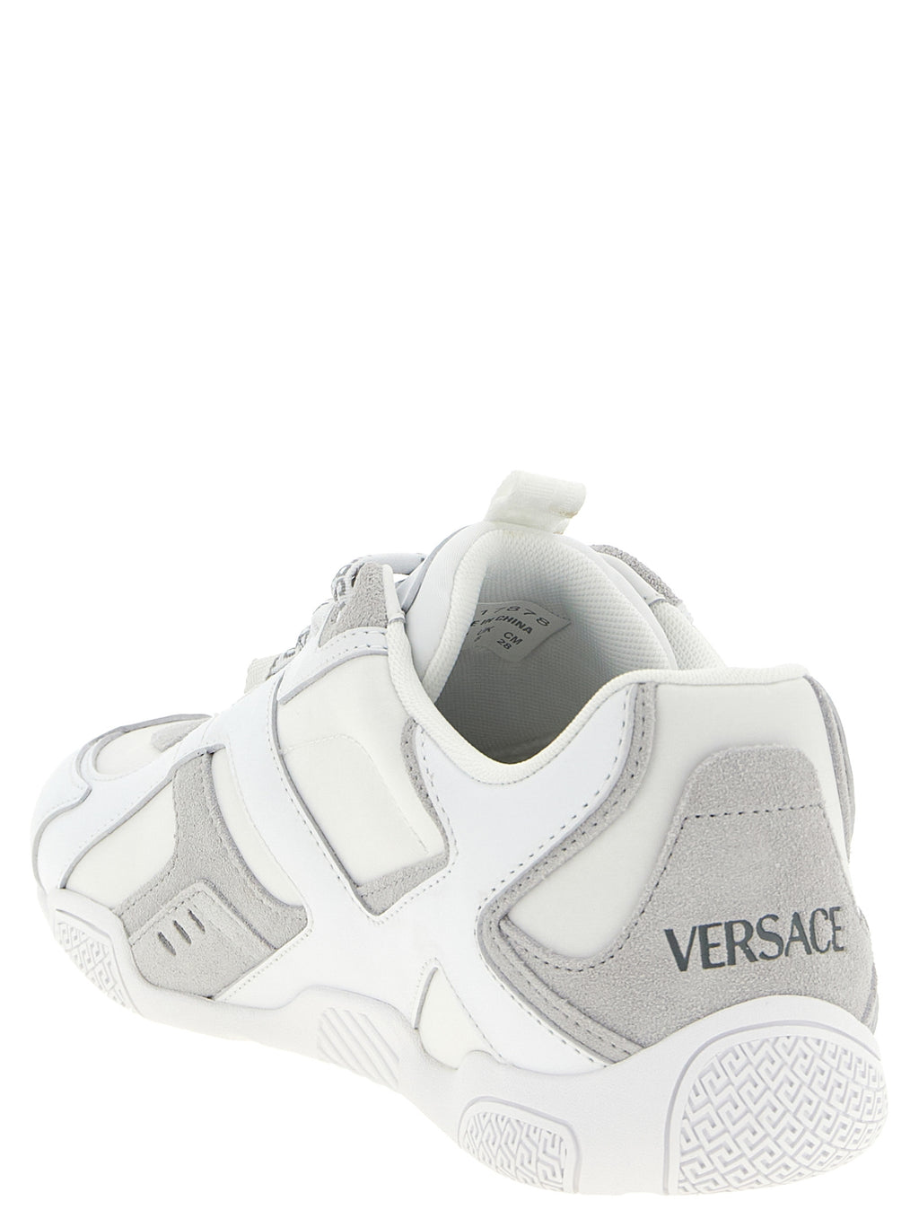 Versace Weiße Kalbsleder-Sneaker im Athletic-Look