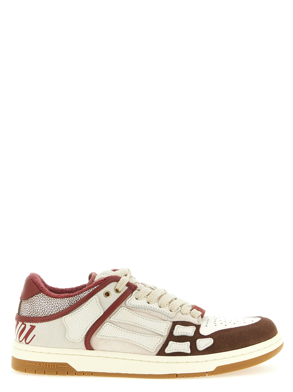 Amiri Mehrfarbige Low-Top-Sneaker aus Rindsleder