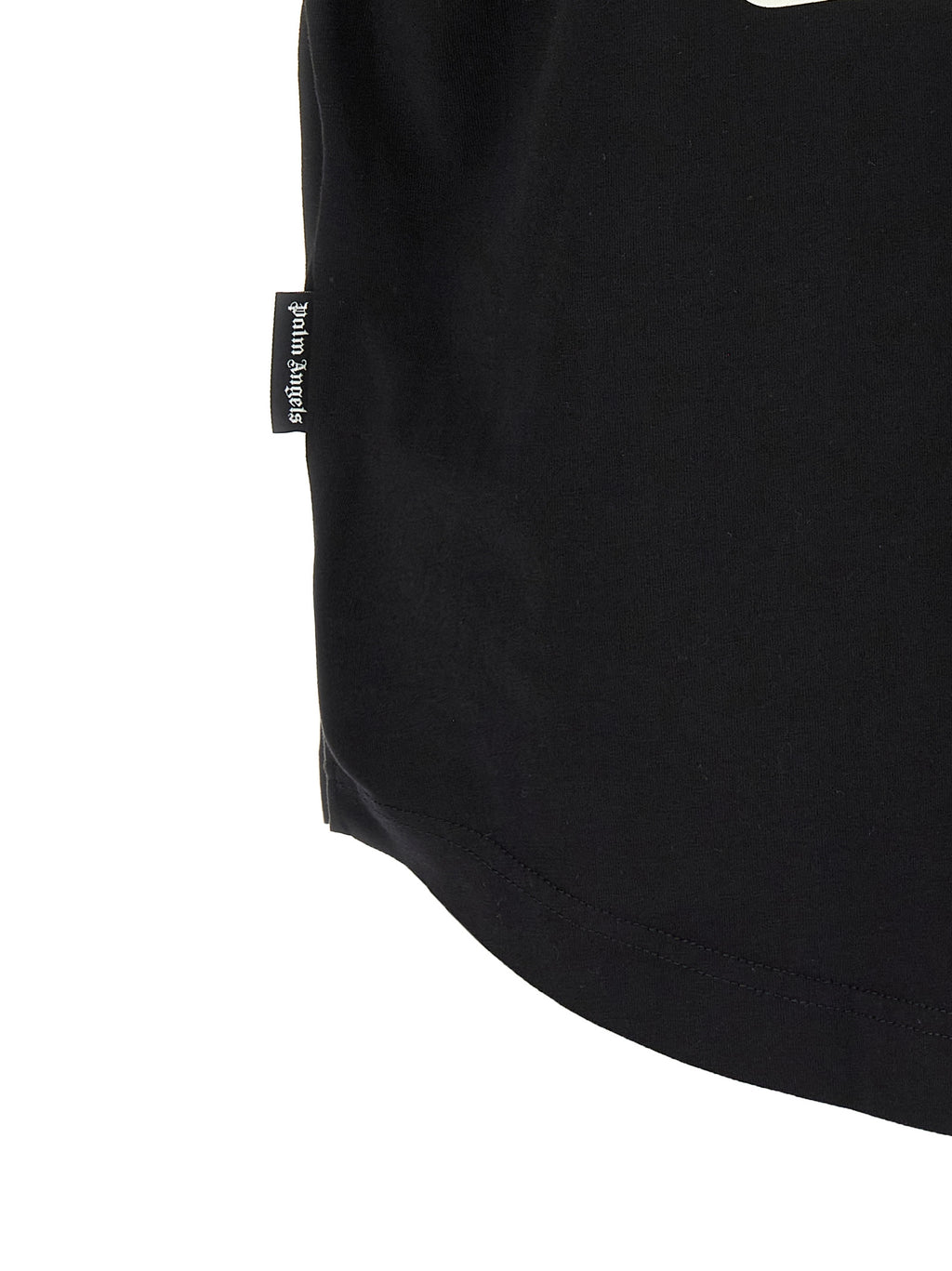 Palm Angels Schwarzes Baumwoll-T-Shirt