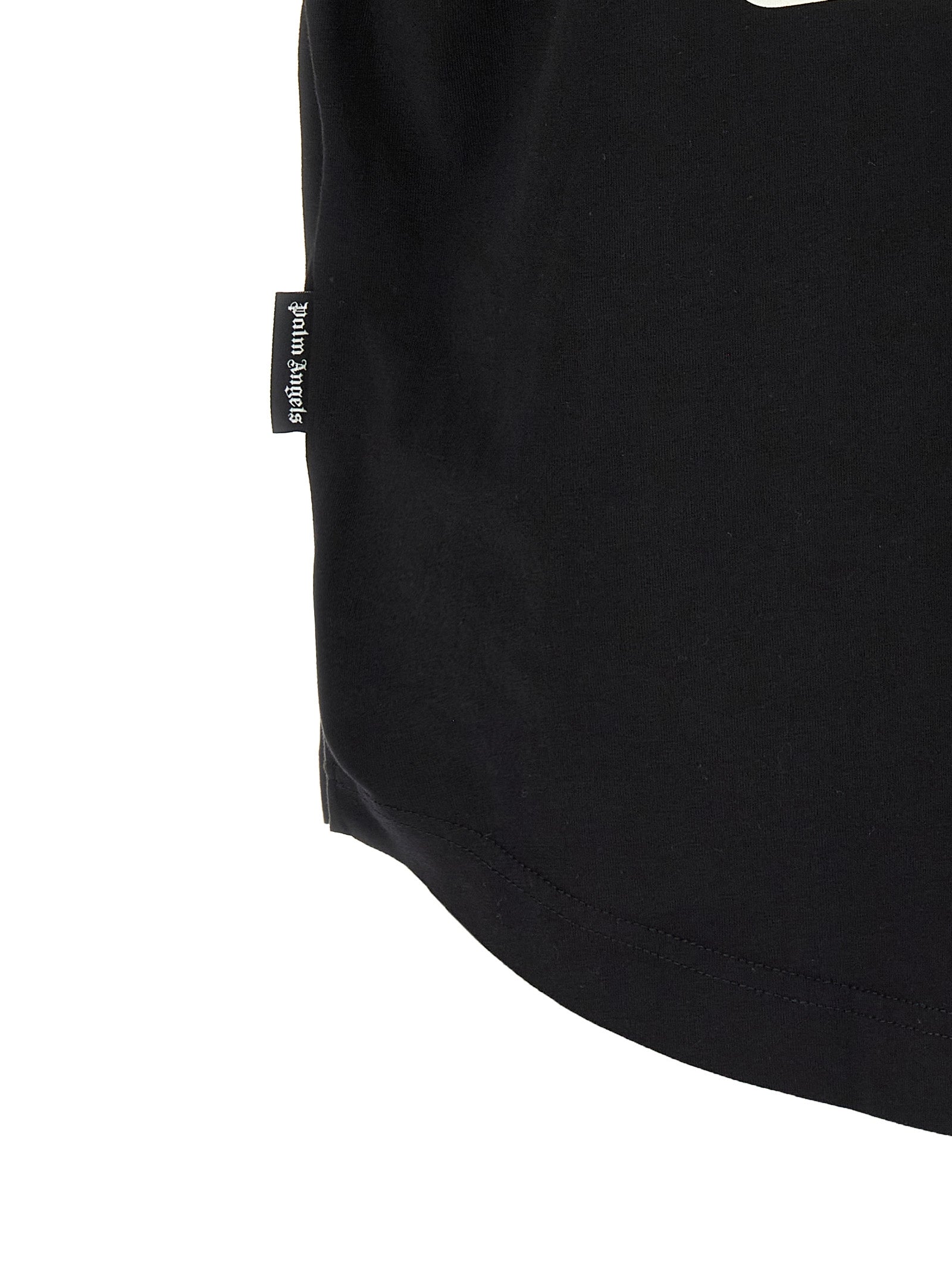 Palm Angels Schwarzes Baumwoll-T-Shirt