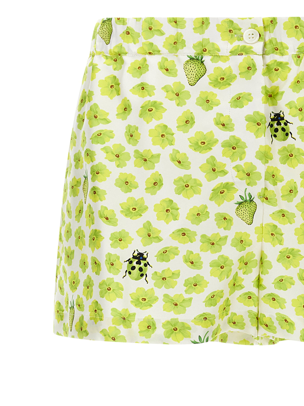 Versace Mehrfarbige Cargo-Shorts aus Seide