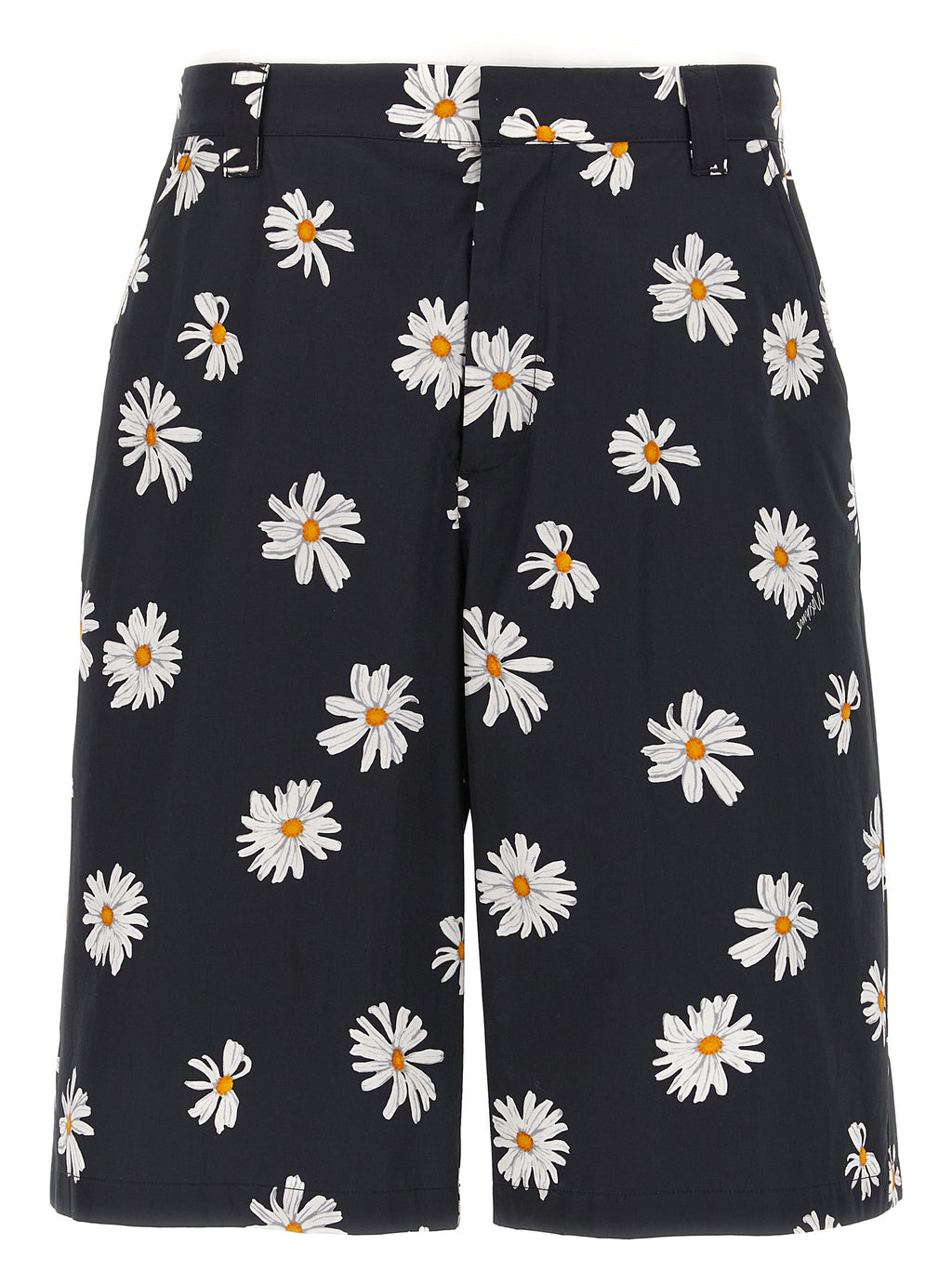 Moschino Schwarze Baumwoll-Bermudashorts