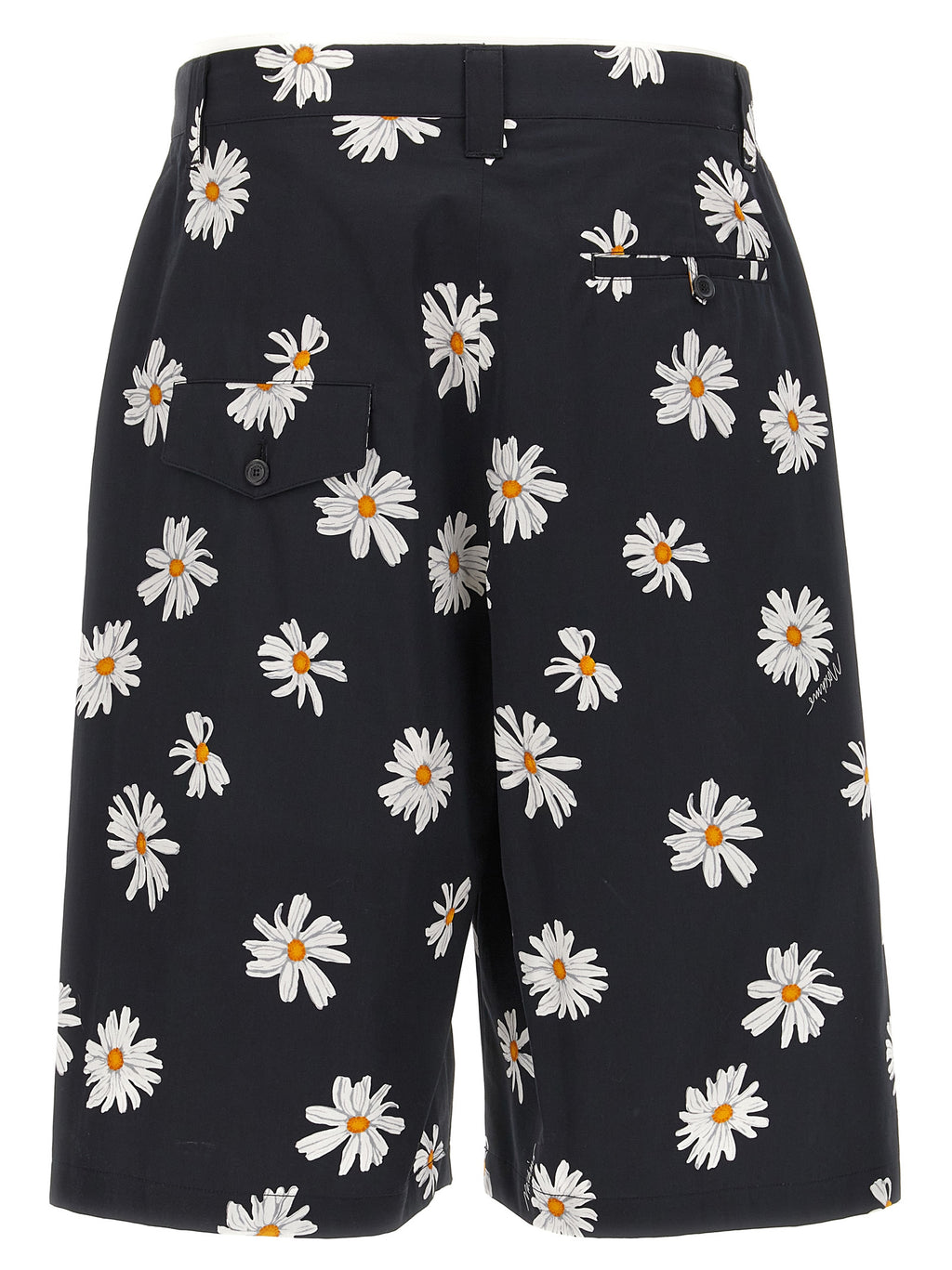 Moschino Schwarze Baumwoll-Bermudashorts